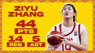 Zhang Ziyu Shatters the Record | 44 POINTS!  #U18AsiaCup