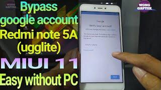 Bypass frp redmi note 5A || bypass frp google account redmi note 5a