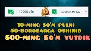 Linebetda 10-Ming soʻm Pulni 50 borobarga kotardik #Linebetda_10-Mingni_50_barobarga_Oshirdik