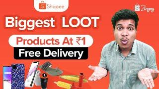 Shopee Rs.1 LOOT Sale| Products At Rs.1, Rs.9 With Free Shipping| Best Deal