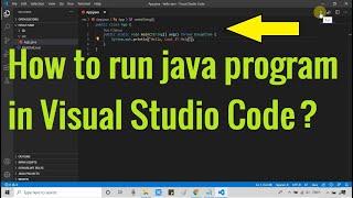 How to run java program in visual studio code? | Java setup in VS code