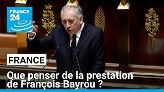 Que penser de la prestation de François Bayrou dans son discours de politique générale ?