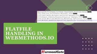 Flat File Handling in webMethods.io | HarmoniGate