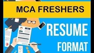 How to make a Resume for MCA Fresher using Office Editor (Libre)