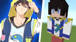 How to Build a Haruka Nanase Statue (Free!) - Minecraft