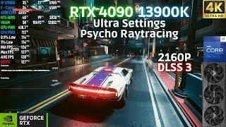 Cyberpunk 2077 DLSS 3 Update - Psycho Ray Tracing 4K - RTX 4090 | 13900K 6GHz