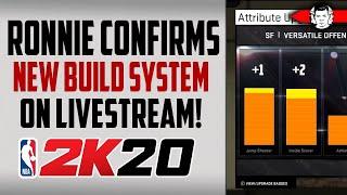 [BREAKING] NBA 2K20 NEW BUILD SYSTEM CONFIRMED BY RONNIE 2K ON LIVESTREAM - NBA 2K20 News