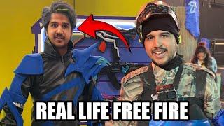 FREE FIRE IN REAL LIFE WITH YOUTUBERS