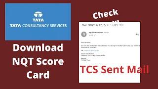TCS NQT Score Card || TCS Mail || Download Now