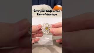 How to made stickers with clear tape