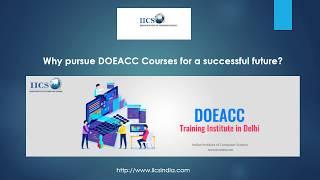 Why pursue DOEACC Courses for a successful future