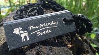 The Friendly Swede Fire Steel and Magnesium on Paracord: Simple and Solid