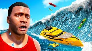 BOATS vs TSUNAMI in GTA 5!