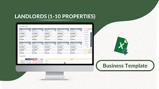 Landlords Excel Template  (1-10 Properties)