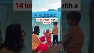 My top tips for long haul flight with a baby in the description! Follow for baby travel tips!️