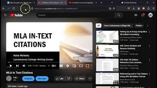 Cite Byte #2: How to Cite a YouTube Video in MLA 9 Using Google Docs