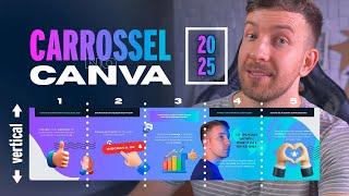 How to Make a CAROUSEL in Canva for Instagram in 2025 | VERTICAL Format, Create, Crop and Save 