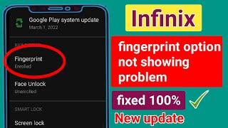 Fix fingerprint option not showing on infinix.fingerprint option missing on infinix mobile fix