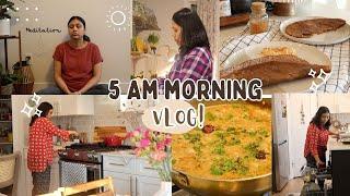 5 AM Morning Calm Vlog - Millet Breakfast , one pot Lunchbox , Lunch - Self Care -Yoga /Meditation