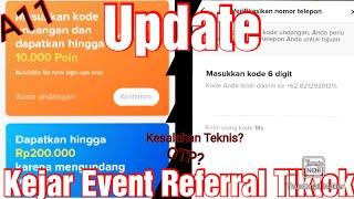 Update Cara Memasukkan Kode Undangan Tiktok || Kesalahan Teknis?