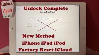 Factory Reset iCloud Locked iPhone/iPad Any iOS/Generation All Models Without Password