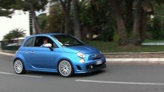 4 LOUD Abarths driving in Monaco | Including Marchettino and two chicks!