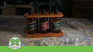 Bourbon 3 Bottle Wooden Tote - The Garage Engineer