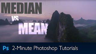 Difference Between Mean and Median Stack Modes | Photoshop Tutorial