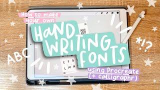 How to Make Your Own Handwriting Fonts | Procreate + Calligraphr Tutorial