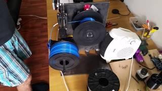 Spool winder for filament. Test run