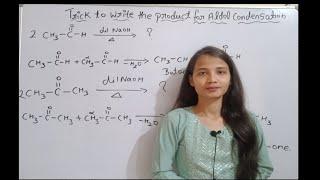 Trick to write product for aldol condensation|| class 12|| Aldehyde ketone carboxylic acid
