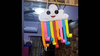 Paper cloud ️/easy craft for kids activity/school project/How To Make Cloud With Paper /#short /#CA