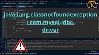 Java.lang.ClassNotFoundException:com.mysql.jdbc.Driver | driver class is `com.mysql.cj.jdbc.Driver'