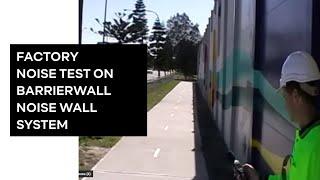 Factory Noise Test on BarrierWall Noise Wall System | ModularWalls