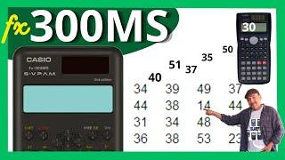 Enter statistical data in CASIO fx-300MS