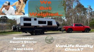 Van Life Reality Check: We Got Weighed!!  Our Sunseeker Desert Storm and RAM 1500