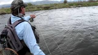 Nick Teynor of Western Rivers swinging soft hackle flies