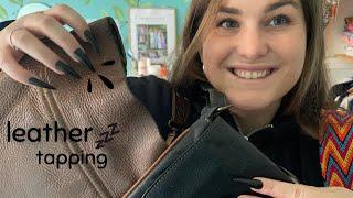 ASMR with Purses  Leather Tapping & Fabric Scratching (lofi)