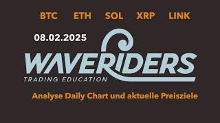 BTC ETH SOL XRP LINK Update Aktuelle Preisziele + Elliott Wellen Analyse