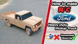 DIY RC Ford F100 Pickup Truck : A Cardboard Car Build