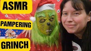 ASMR Christmas -- Pampering the Grinch !  (Short Christmassy ASMR video!)