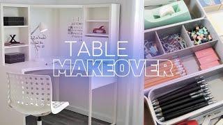 организация рабочего стола | pinterest table makeover, уборка, хранение