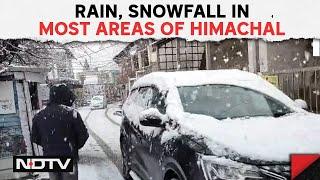 Himachal Sissu Snowfall | Fresh Snowfall In Himachal's Sissu, Temperature Drops By 4-5 Degrees