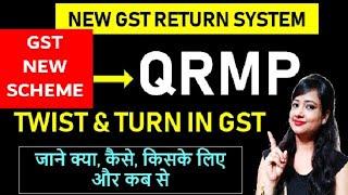 GST new QRMP Scheme, QRMP for GSTR-3B, GSTR-3B quarterly filing and monthly tax payment SCHEME