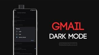 Enable Dark Mode Feature On Gmail App|Any Android