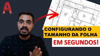 PLOTAR NO AUTOCAD   COMO CONFIGURAR O TAMANHO DE FOLHAS NO LAYOUT