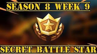 Fortnite Season 8 week 9 Secret/Hidden Battle Star Location