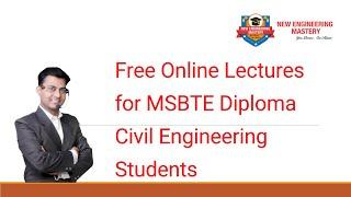 FREE Online Class MSBTE Civil Engineering Students Summer 2023 Exam