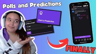 How to Create a Twitch Poll and Prediction On Mobile! (Tutorial)