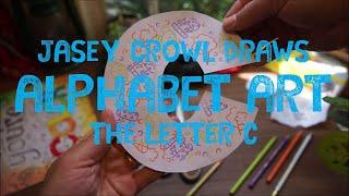 Alphabet Art: C - Jasey Crowl Draws At Home Art Project for teachers and students At Home Art Class